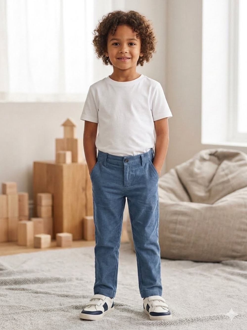 Collection B Blue Corduroy Kids Pants